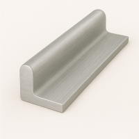 Дюралевый полособульб 8х58х200 мм Д16Т симметричный