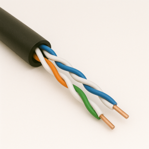 Витая пара с тросом SF/UTP 5е 4 пары 26 AWG экранированная в наличии в Санкт-Петербурге