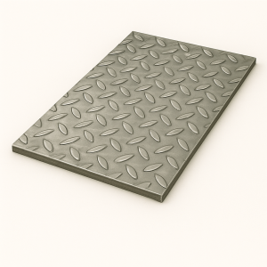 Лист стальной рифленый 3х1500х6000 мм ромб Ст3пс в наличии в Санкт-Петербурге