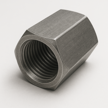 Гайка соединительная хромированная Ст45 М8 мм DIN 6334 в наличии в Санкт-Петербурге