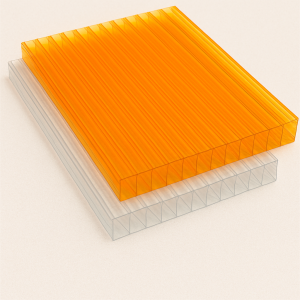Сотовый поликарбонат 3,7х2100х12000 мм оранжевый 55% в наличии в Санкт-Петербурге