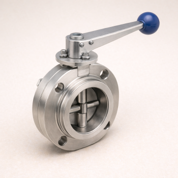 Клапан Бабочка S-S AISI 316 DN 20 (23х1,5) в наличии в Санкт-Петербурге