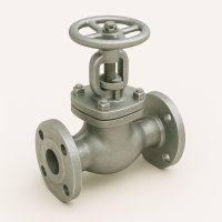 Стальной клапан запорный сильфонный фланцевый ДУ 80 РУ 16 ГОСТ 9697-87