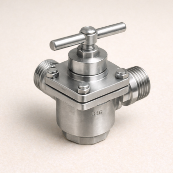 Кран пробковый 3-х ходовой ВР/ВР/ВР AISI 304 DN 1 1/2" в наличии в Санкт-Петербурге